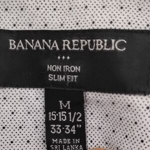 Banana Republic Black and White Non-Iron Shirt
